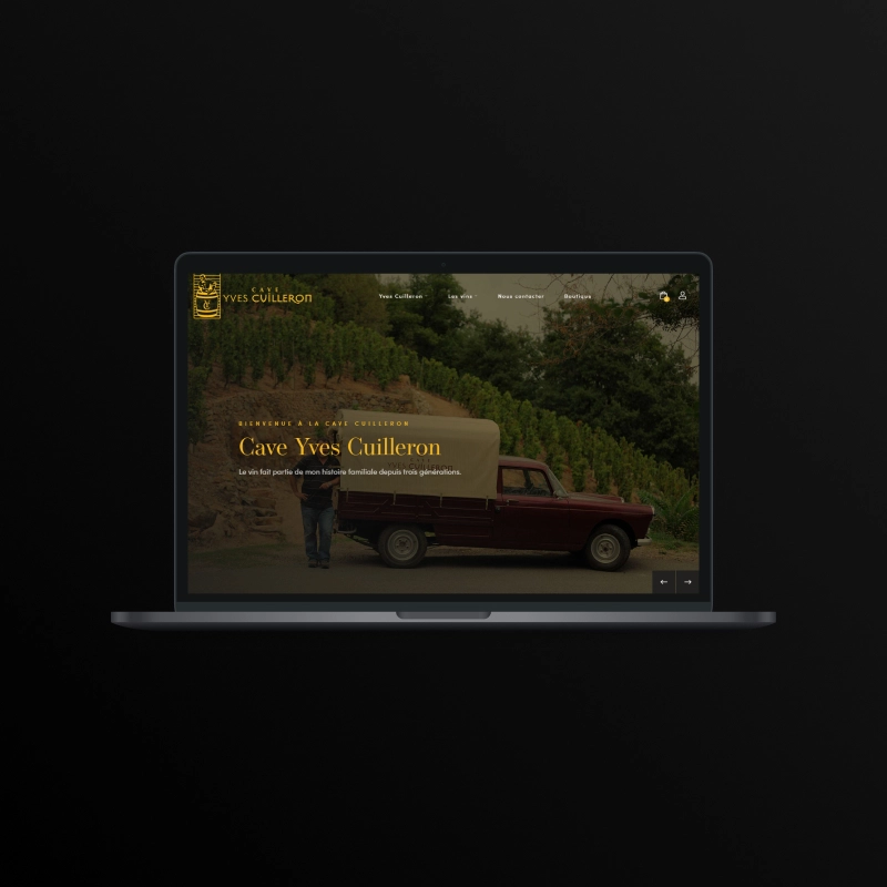 création de site vin achat en ligne